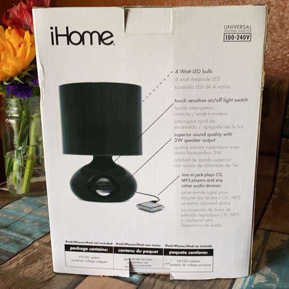 iHome speaker night lamp/mp3 - Picture 2 of 3